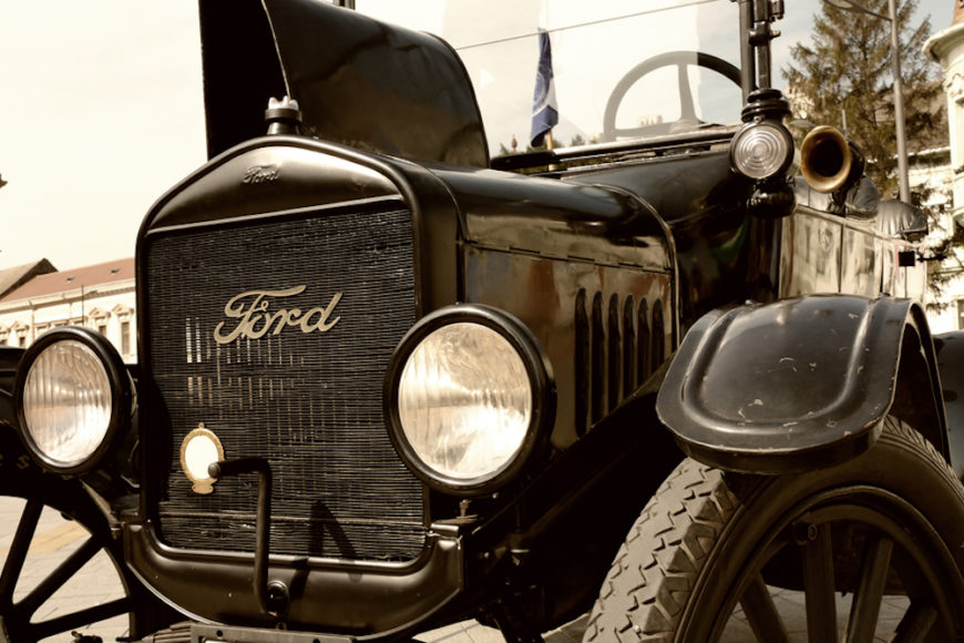 So sahen die Autos aus, als der Guide Michelin in Mode kam. Im Bild das legendäre Model T von Ford.