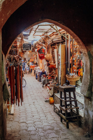 Der Souk in der Medina von Marrakesch gilt als der größte Basar Afrikas.